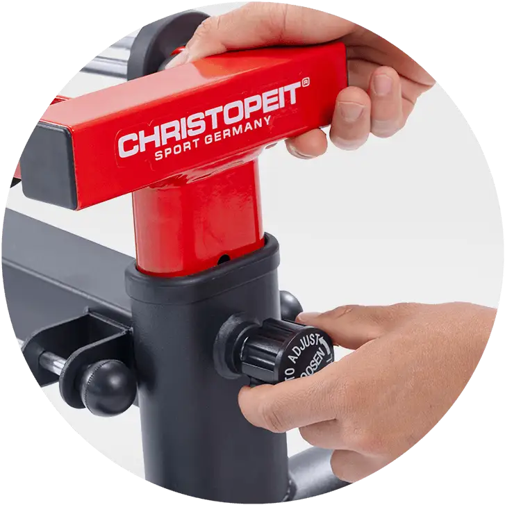 Rudergerät Accord Black: 4-fach verstellbare Sitzführung