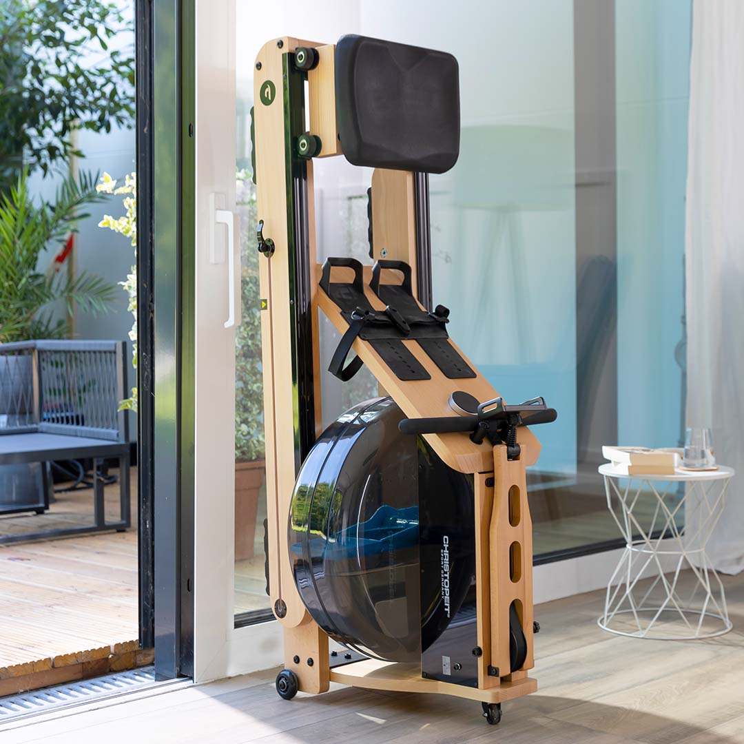Holz - Wasserrudergerät WP 5000:
Platzsparend und stylisch