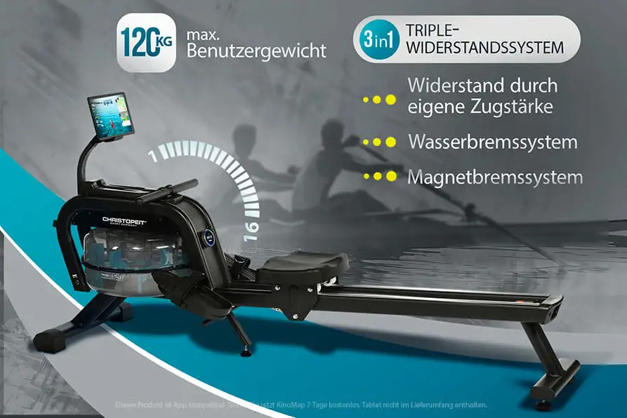 Rudergerät WP 2000: Kraft und Vielseitigkeit vereint