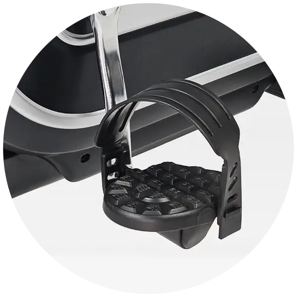 Ergometer ET 5.1: Sicherer Halt bei jedem Tritt