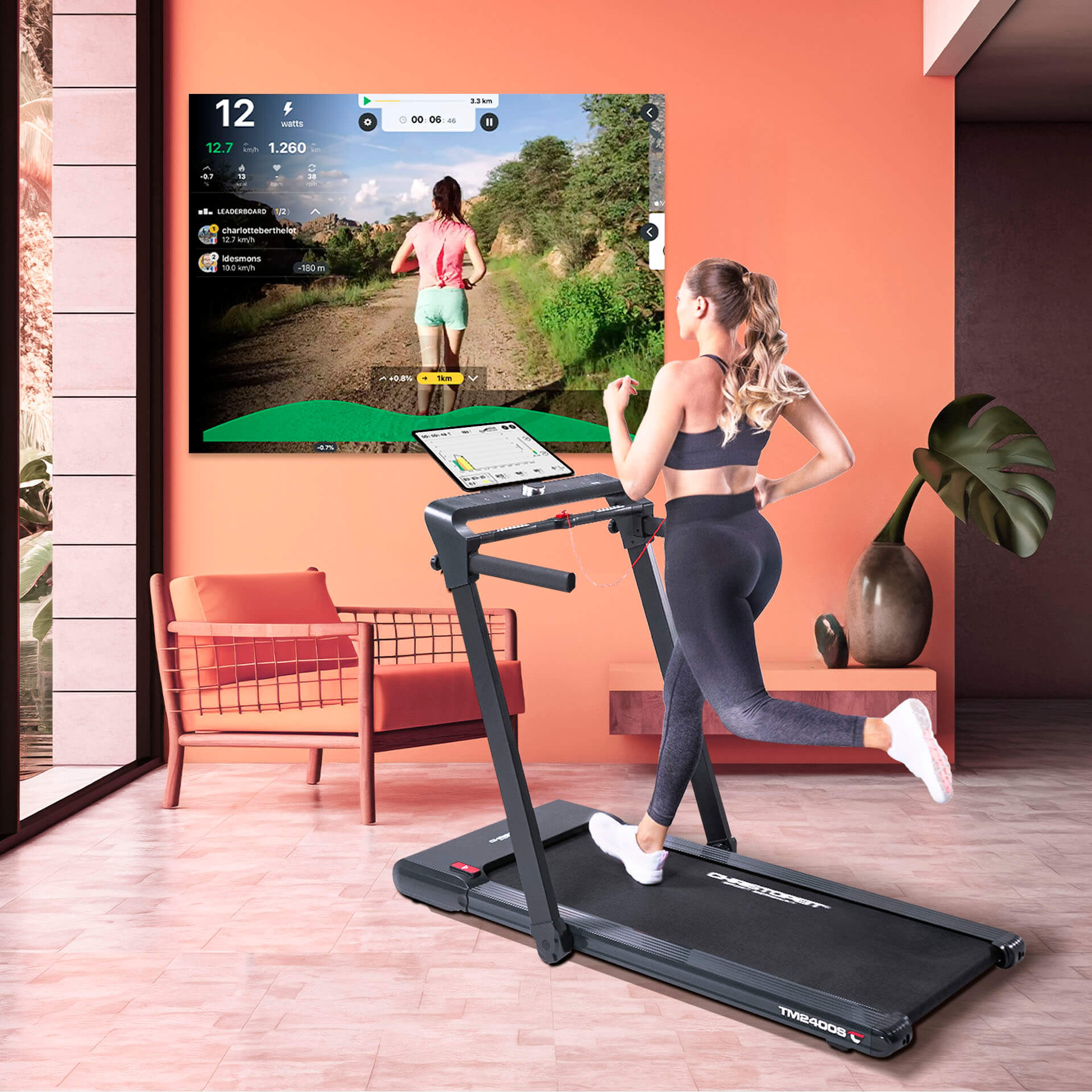 Laufband TM 2400 S mit Gestensteuerung