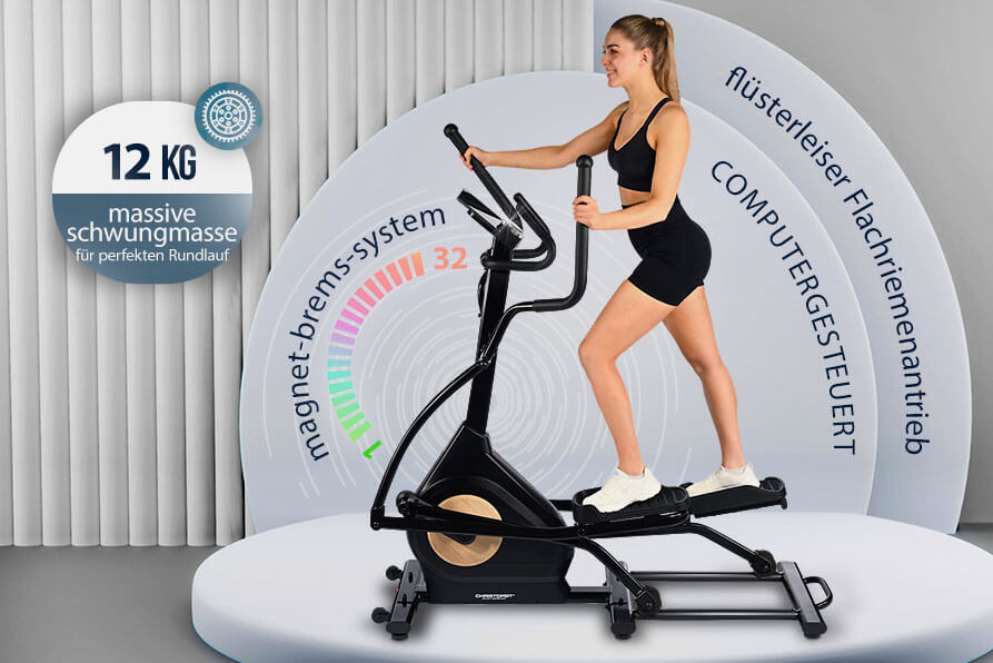 Ellipsentrainer Fit Wheel Pro: Effizienz in jeder Bewegung