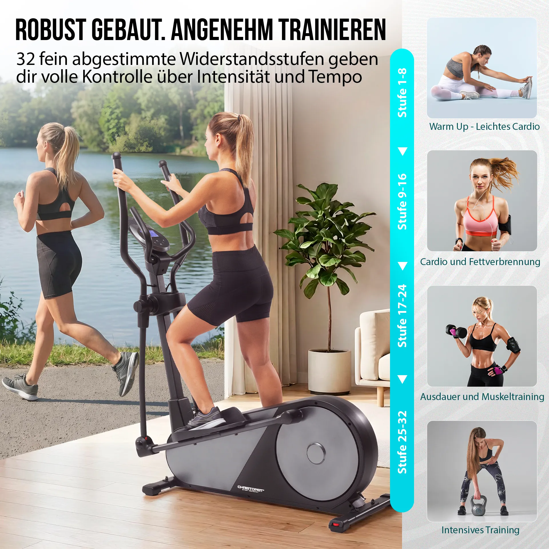 Crosstrainer-Ergometer EL 8000